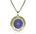 Sri Yantra Locket Necklace Sacred Geometry Pendant Chakra Jewelry Buddhist Reiki Yoga Meditation Choker