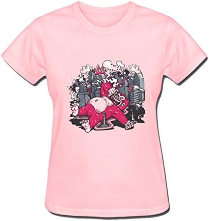 HappyAnimal Womens Cartoon King Kong Gorilla Funny T Shirt for Women
