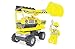 Ausini Construction City Excavator with Action Figures Building Bricks 104pc Educational Blocks Set – Great Gift for Children
