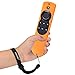 [2 Pack] Silicone Anti-Slip Remote Cover Case Compatible with Fire TV with 4K Alexa Voice Remote (2017 Edition) (2nd Gen) / Fire TV Stick Alexa Voice Remote 5.9inch (Blue + Orange)