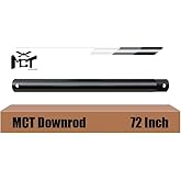 MCT DOWNROD 72 Inch Premium Ceiling Fan Extension Rod, Threaded,Black
