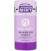 Megababe Daily Deodorant - The Glow Deo with 72 hour Odor Protection | Aluminum-Free, All Natural | MegaBright Complex Brightens Skin | 2.6 oz