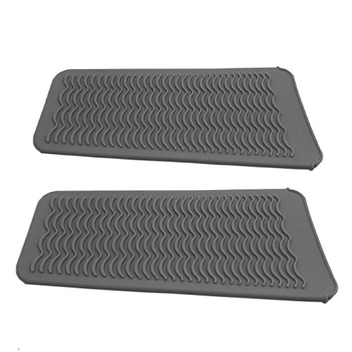 Panykoo Heat Resistant Silicone Mat for Hot Hair Tools, Travel Pouch for Flat Iron and Hair Curling Wand