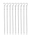 Hanging Chains with Hooks,9 Pack Hanging Chains for Plants,Flower Pot Basket,Planters,Bird Feeder,Lanterns,Wind Spinners and Ornaments Accessories,Silver