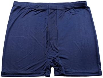 WSLIFE Men's Underwear 100% Mulberry Silk Brief Panties Boxer Briefs (XL, Blue)