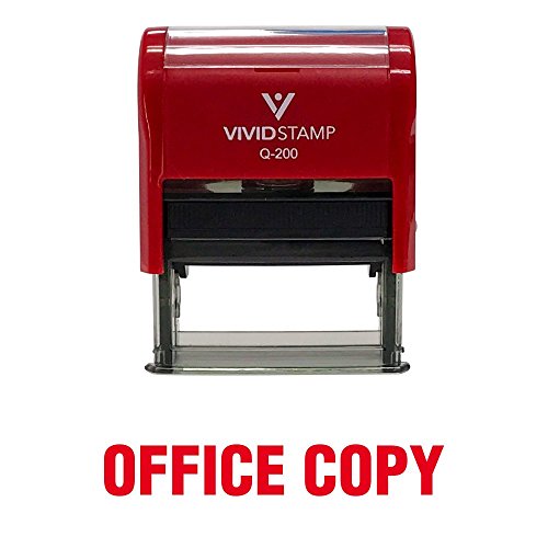 Office Copy Self Inking Rubber Stamp (Red Ink) - Medium