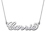 Small Name Necklace in Sterling Silver 925 - Tiny Xs Name Pendant - Custom Made with Any Name!