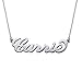 Small Name Necklace - 925 Sterling Silver Xs Name Pendant - Tiny Custom Made Jewelry with Any Name