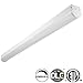 4FT LED Shop Linear Strip Light Fixture Linkable 40W 5200lm Replaces up to 2-Lamp T5HO/T8 Fluorescent Tube Low Bay Commercial Industrial 5000K 0-10V Dimmable, 1 Pack