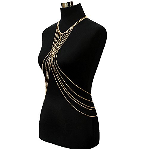 Tgirls Fashion Bikini Belly Chain Sexy Gold Body Jewelry for Women and Girls - Thumbnail 2
