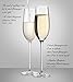 The Excelsior by DUX - Handmade, 100% Lead-Free, Crystal Champagne Flutes, Set of 2 Glasses, Elegant Gift Box