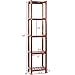 Happygrill 5-Tier Flower Rack Plant Stand, Wood Utility Storage Rack, Bonsai Display Shelf for Garden Patio Balconythumb 4