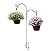 Ashman Double Span Black Deck Hook (2 Pack), 46-Inch Length, Super Strong and Ideal for Bird Feeders, Plant Hangers, Coconut Shell, Hanging Baskets, Lanterns, Wind Chimes and More!