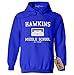Hawkins Middle School AV Club Hoodie / Hooded Sweatshirt - Unisex Fit (Small, Navy Blue)
