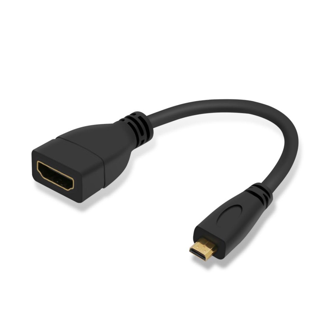 CY Micro HDMI Male to HDMI Female Cable Adapter,HDMI Female to Micro HDMI Male Cable for HDTV Camera 10CM