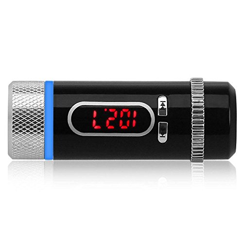 Bluetooth FM Transmitter, Wireless Bluetooth Radio Adapter Handsfree Car Kit with USB Charger - Hands-Free Calling Music Control for Any Smart Phones with 3.5mm Audio Plug