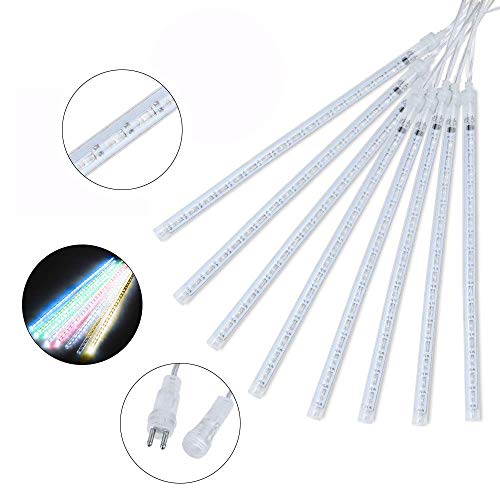 Roytong Waterproof Cascading LED Meteor Shower Rain Lights 50cm 10Tubes 540LEDOutdoor for