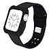 Cumeou for Apple Watch Band with Case, Shock-proof Shatter-resistant Protective Case with Silicone Sport iwatch Band for Apple Watch Series 3/2/1 Nike+ Hermes Edition 38mm/42mm