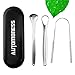 Tongue Scraper (3 Pack), Automoness Stainless Steel Metal Tongue Scraper Cleaners with Travel Handy Case for Healthy Oral Care, Help Fight Bad Breath, 100% BPA Free Metal Tongue Scrapers for Adults