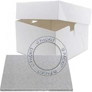 Base y caja para pastel de boda o cumpleaños (diámetro: 35,56 ...