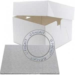 Base y caja para pastel de boda o cumpleaños (diámetro: 35,56 cm): Amazon.es: Hogar