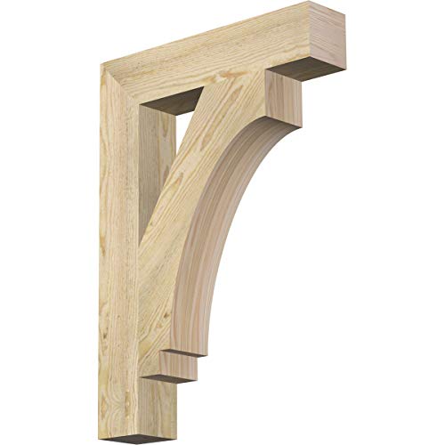 4"W x 20"D x 28"H Imperial Block Rough Sawn Bracket, Douglas Fir