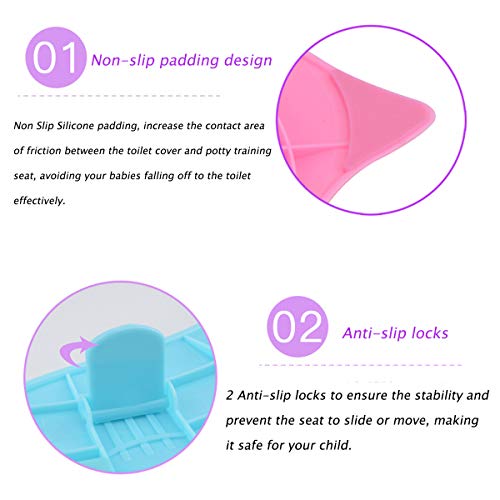 image for Travel Portable Folding Potty Training Toilet Seat Cover, SKYROKU Non 