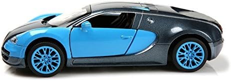ESHINEY New style 1:32 Bugatti Veyron Alloy Diecast car model collection light&amp;sound Blue