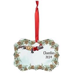 Orange Uromastyx Lizard Christmas Ornament 2024