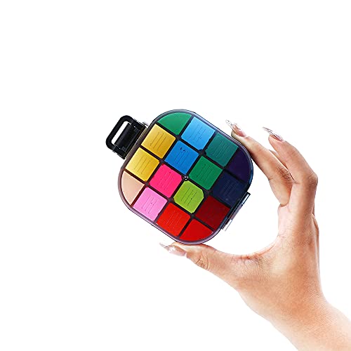 Transon Paint Saver Storage Palette Box 16well Portable Airtight Black