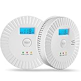 2 Packs Smoke and Carbon Monoxide Detector Powered