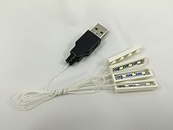 3 Pack – 4 White 1x4 Bricks/White LED Down Lights