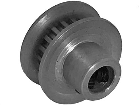 BandB Manufacturing 18MP012M6FA5 Timing Pulley, 18 Teeth, MXL Pitch for 0.125" Wide Belts, 1 Flange and Hub Serves as Second Flange