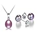 DIAMOVI Pearl jewelry purple
