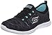 Skechers Sport Women's Glider Deep Space Fashion Sneaker,Black/Aqua,10 M US