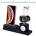 3 in 1 Charging Stand for iPhone AirPods Apple Watch Charger Dock Station Silicone,Support for Apple Watch Series 3/2/1/AirPods/iPhone X/8/8 Plus/7/7 Plus/6s Black …