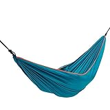 Inditradition Cotton Fold-able Hammock (For Single Person) / Hanging Bed For Camping & Outdoor Activities (197 CM x 80 CM) - Blue