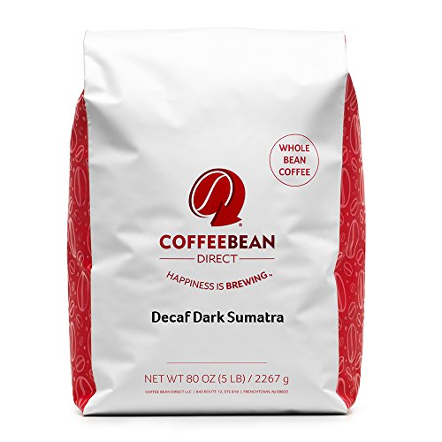 Coffee bean direct decaf dark sumatra, whole bean coffe…