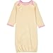 Wan-A-Beez Baby 3 Pack Printed Gown - Yellow Flower, 0/6 months