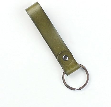 Premium Women's Colorful Leather Keychain Key Organizer For Men Women by Harukokoro, Car Key Chain Key Ring Key Holder(Green)