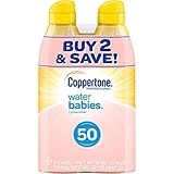 Coppertone WaterBABIES Sunscreen Quick Cover Lotion Spray SPF 50 Twin Pack (6 oz x 2)
