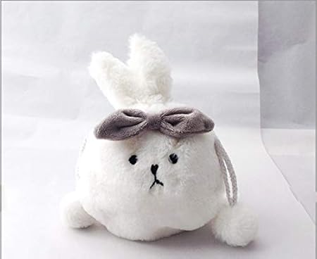 Amazon うさぎ ポーチ ホワイト ふわふわ ファー 可愛い ウサギ 巾着 おしゃれ ノーブランド品 化粧ポーチ 通販