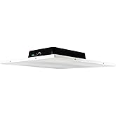 Rockville DCS8T 8" 70V/100V Commercial 2&rsquo;x2&rsquo; Drop Ceiling Tile Speaker | Adjustable Tap 30W, 10W, 5W, 2.5W, 1.5W, 8 Ohm, Metal Grill, 105&deg; Dispersion, 91dB Sensitivity