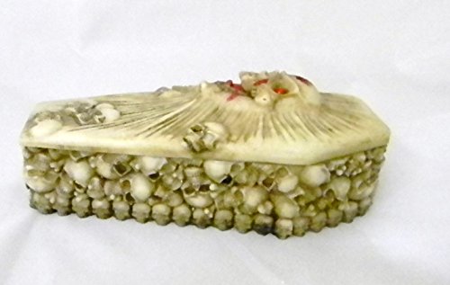 Wedding Ceremony Skull Gothic Coffin Tombstone ring bearer pillow Box