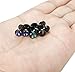 FIBO STEEL 3 Pairs Stainless Steel Round Stud Earrings for Men Women CZ Earrings,8MM