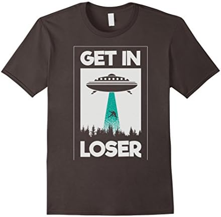 Mens Alien T-Shirt For Extraterrestrial Life Enthusiasts Small Asphalt