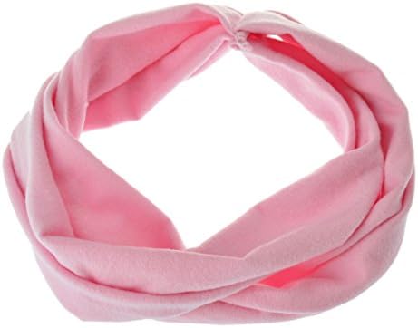 Staryy Baby Girl Turban Headband Head Wrap kont Hair Band (pink)