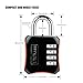 Tacklife HCL3B Padlocks, Heavy Duty 4-Digit Re-settable Combination Codes Locks, Luggage Locks for Gym, Indoor, School or Sports Locker, Toolbox, Fence Daily Use(2 Packs)