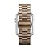 Seinit Metal Watch Band Stainless Steel Replacement Strap Compatible with Apple Watch Series 5/4 (44mm), Series 3/2/1 (42mm) - Gold