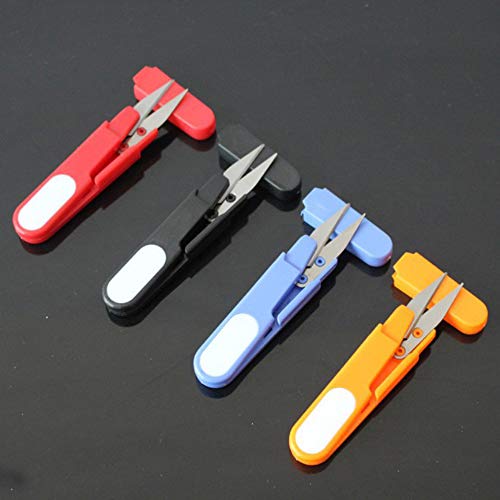 Xeminor U-Shaped Cutter Covered Trimming Scissors Embroidery Sewing Tool Craft Cutting Pliers for Variety of Material Fabric Thread Ideal for Home Use - Thumbnail 2